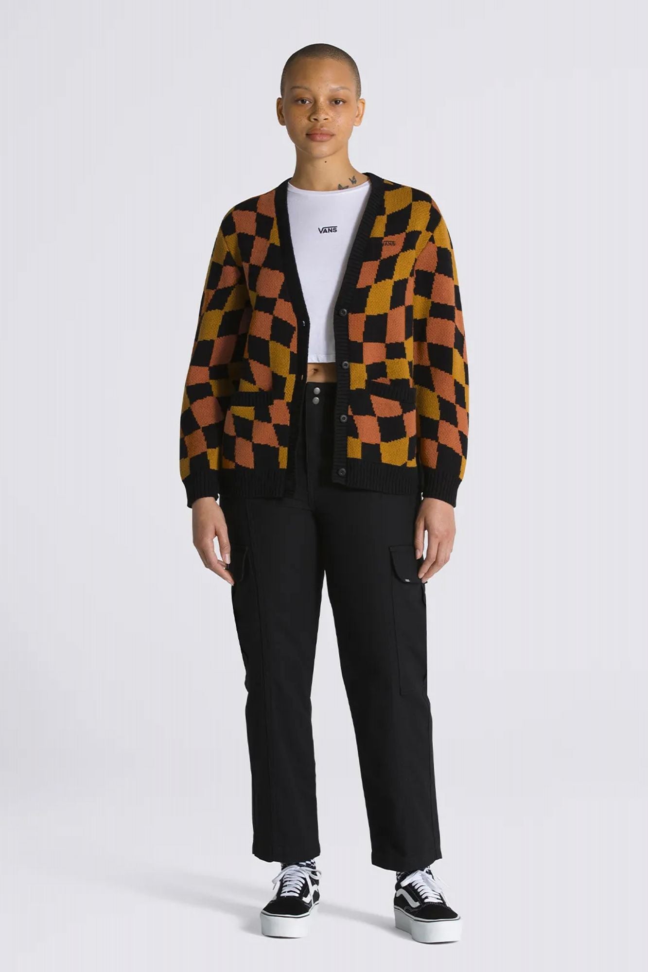 VANS JAGGER SWEATER CARDIGA en color MARRON (4)
